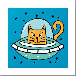 space kitty Posters and Art